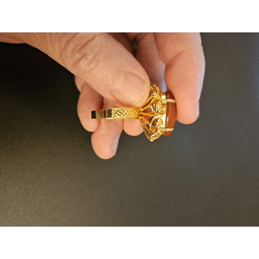 Set of 2 Vintage Cocktail Rings (645)